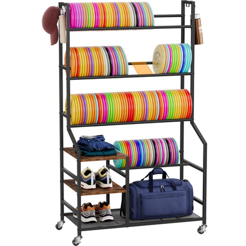 Portin Disc Station 5-Tier Rack displaying ample disc capacity for organization.