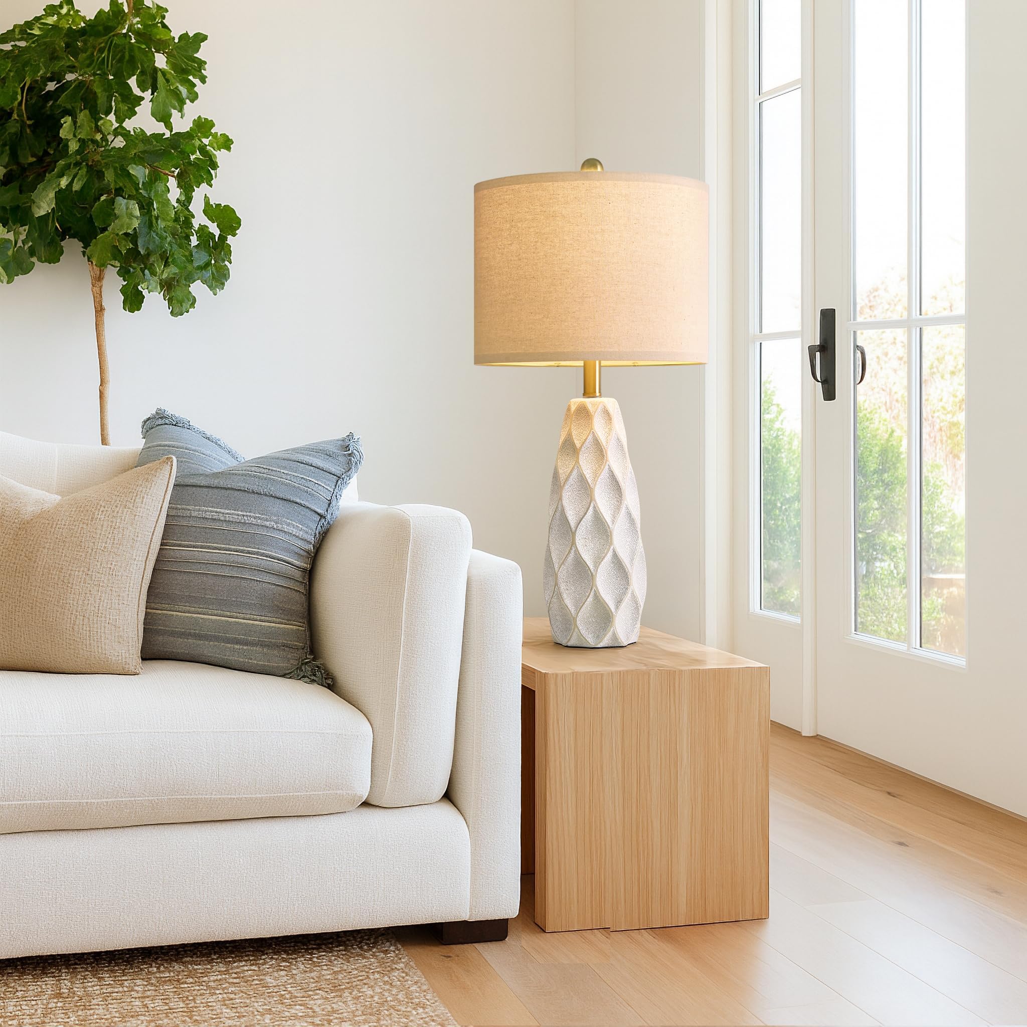 PORTRES ceramic table lamps dorm room use compact and stylish desk lighting