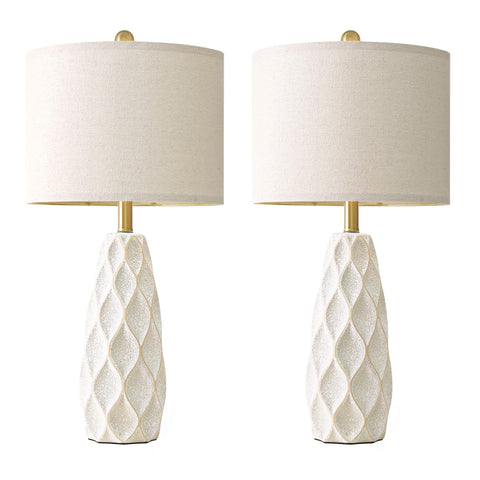 PORTRES ceramic table lamps nightstand assembled quick setup for nightstands