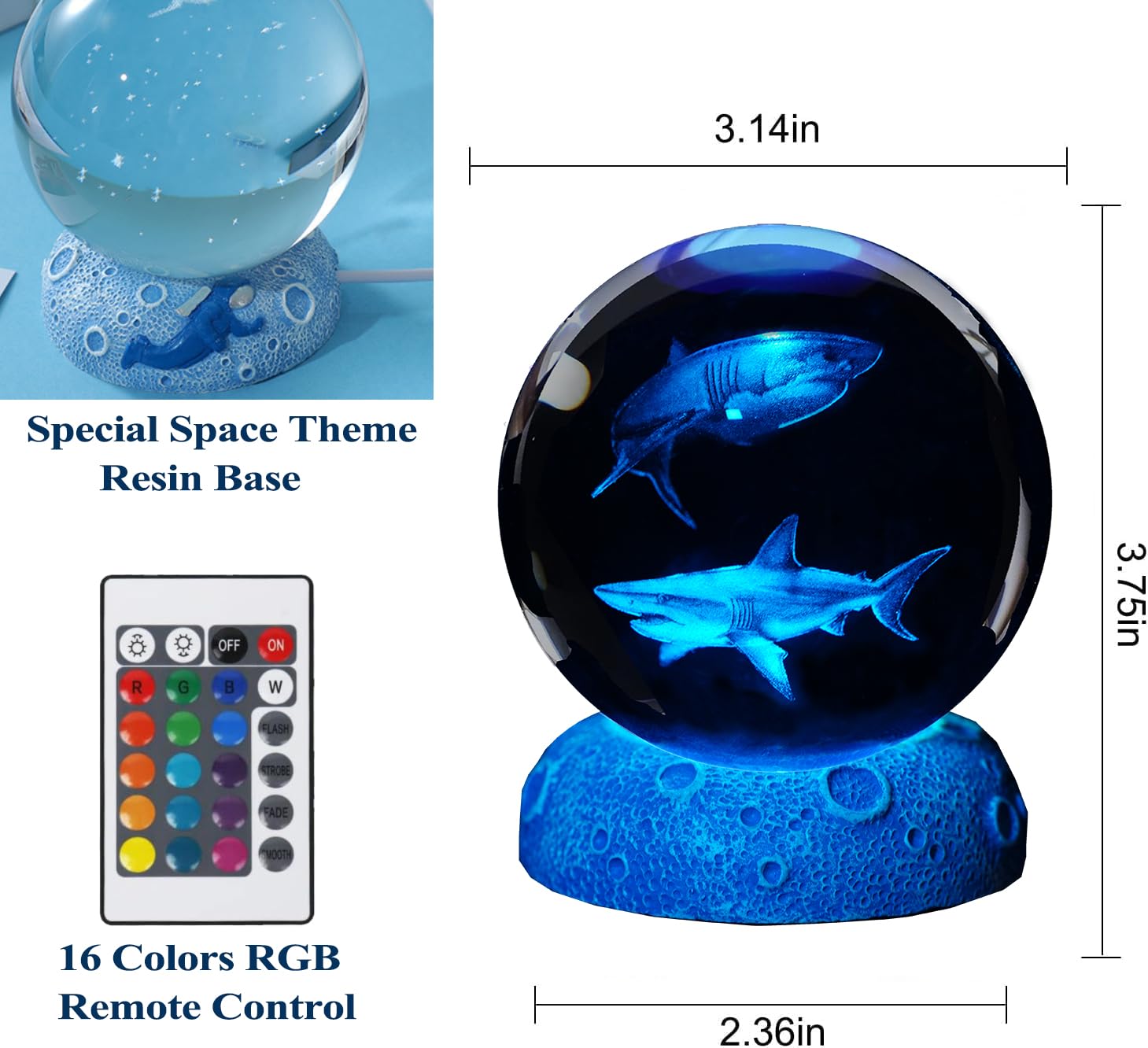 POSSHE color-changing lamp creates mood shifts for study, relaxation, or bedtime.