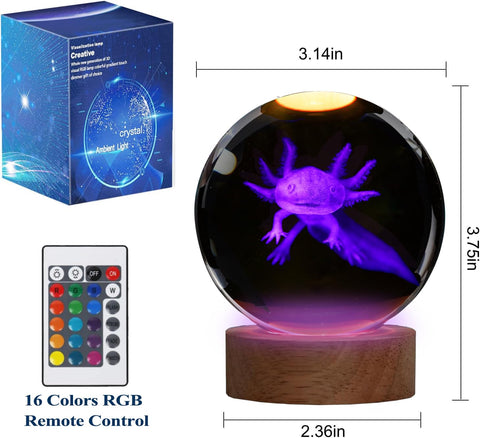 POSSHE compact desk decor axolotl lamp fits small spaces