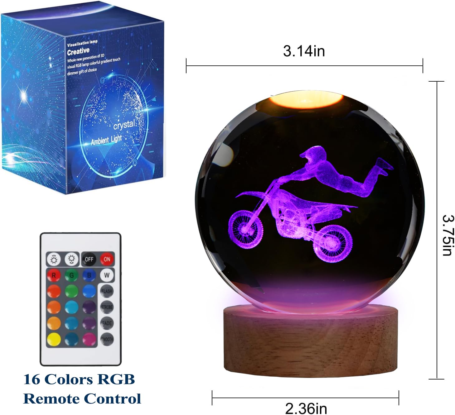 POSSHE gift-ready dirt bike light for birthdays and holidays