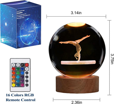 POSSHE gymnastics gift night light brings inspiration to birthdays and rooms
