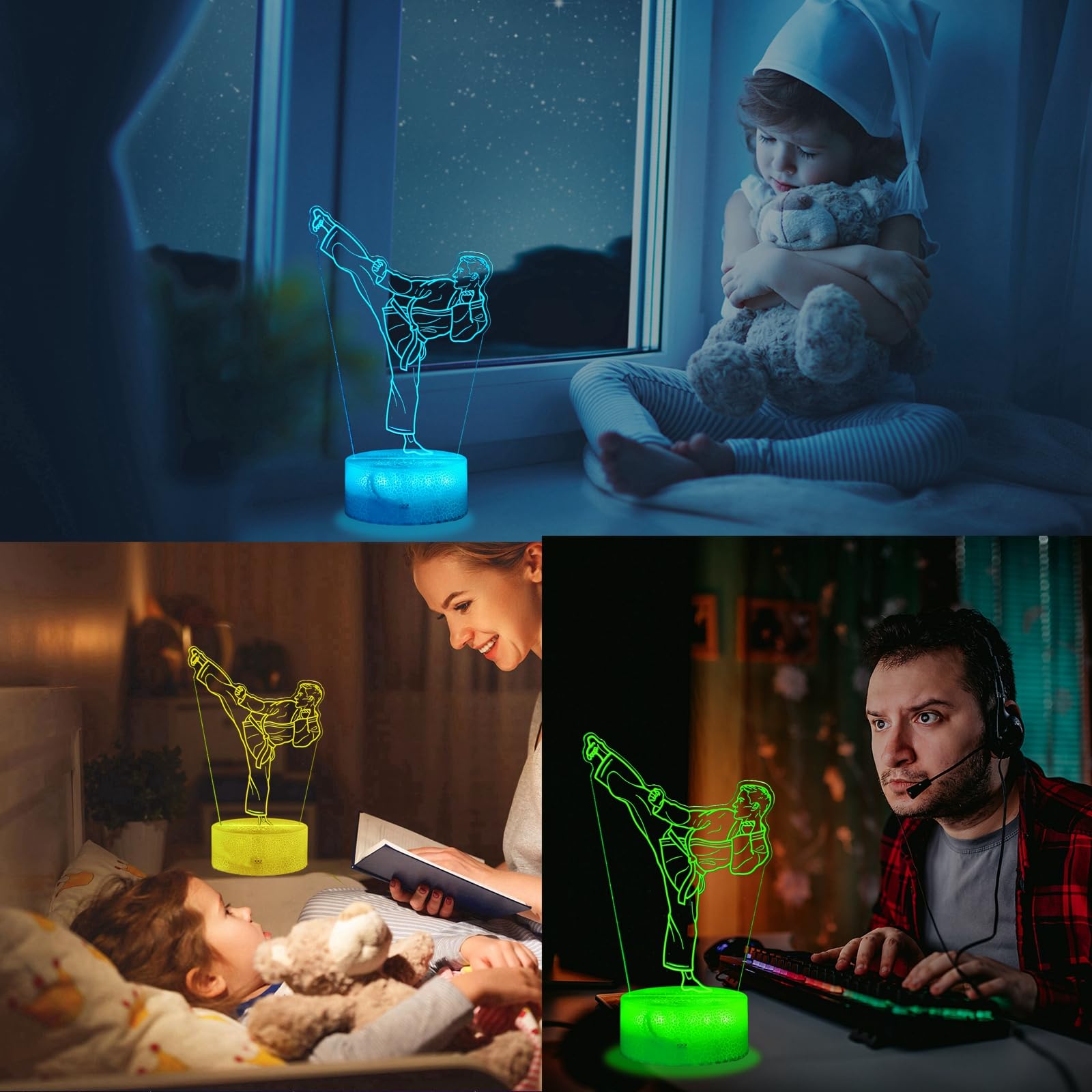POSSHE 4 lighting modes including Flash, Strobe, Fade, Smooth.