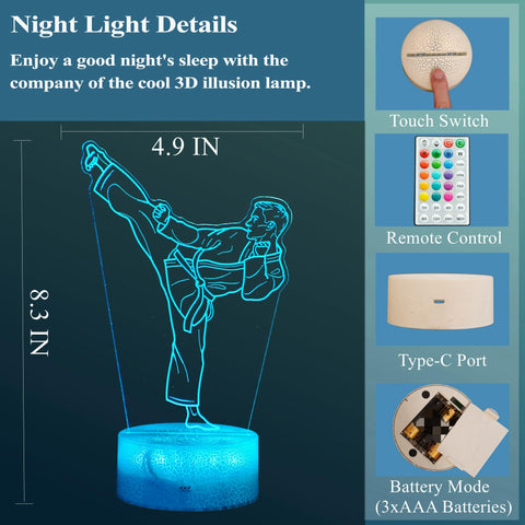 POSSHE dimmable karate light lets you control brightness.