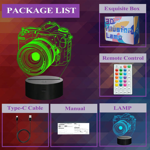 POSSHE remote-control night light for easy color changes