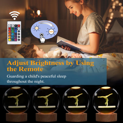 POSSHE remote-controlled LED night light with 16 colors for customizable mood lighting