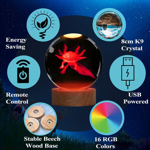 POSSHE upgraded 3D K9 crystal ball adds depth to any room