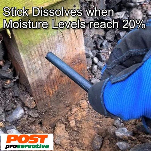Post Proservative moisture activated process activates with higher wood moisture.