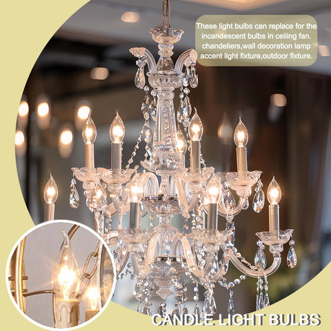 Potanro E12 2700K warm white glow creates cozy ambiance.