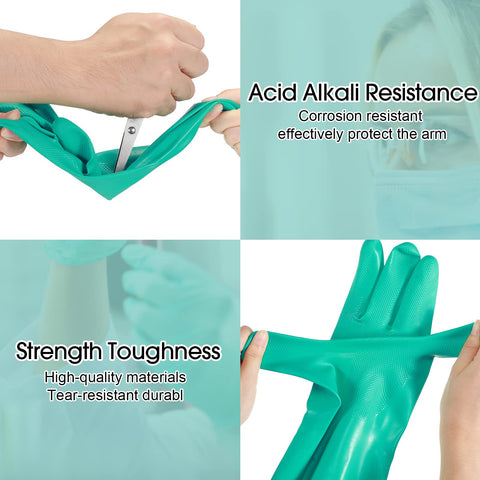 Potchen nitrile gloves feature textured palms for secure grip.