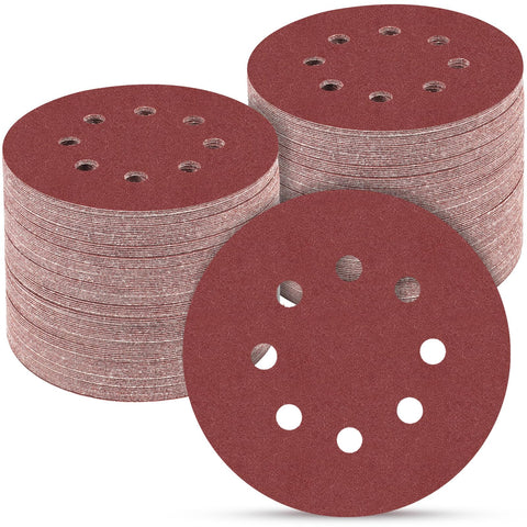 POTUINOM sanding disc 5 inch 8-hole adhesion for orbital sanding