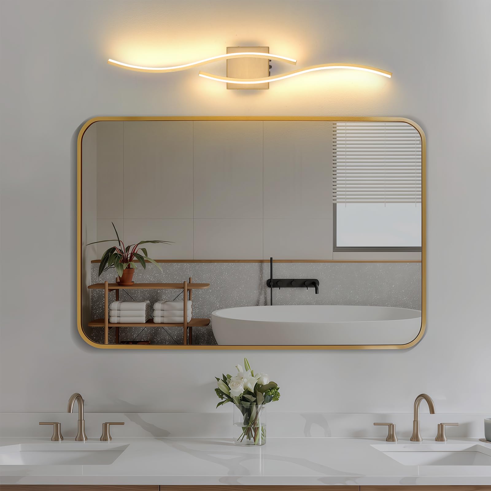 Povectolay living room wall sconce in gold for warm, inviting spaces