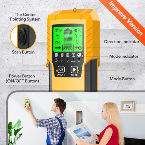 Povlen Stud Finder durable, shock- and dust-resistant for job sites