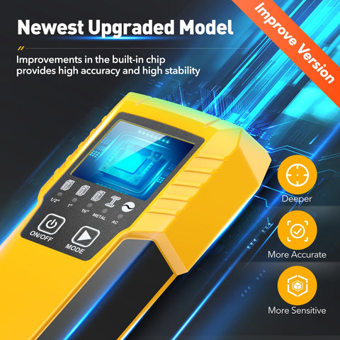 Povlen Stud Finder detects wood and metal framing for safer drilling