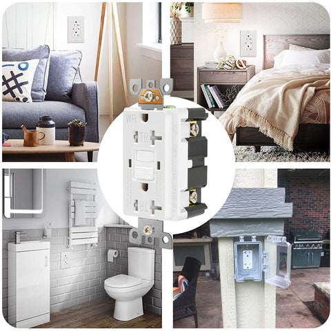 Powawini installation-ready outlet with included hardware