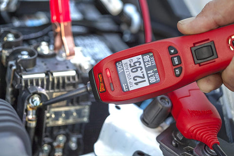 Power Probe IV digital display shows voltage readings clearly.