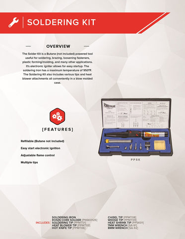 Power Probe PPSK accessory tips enabling versatile soldering tasks.