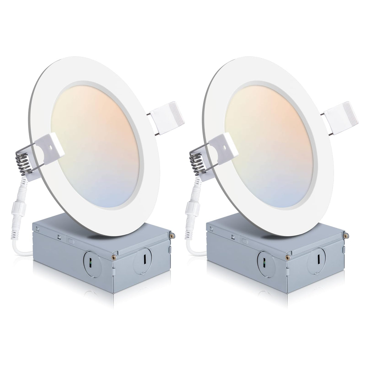 POWERASIA 4-inch recessed light with junction box for quick ceiling installation.