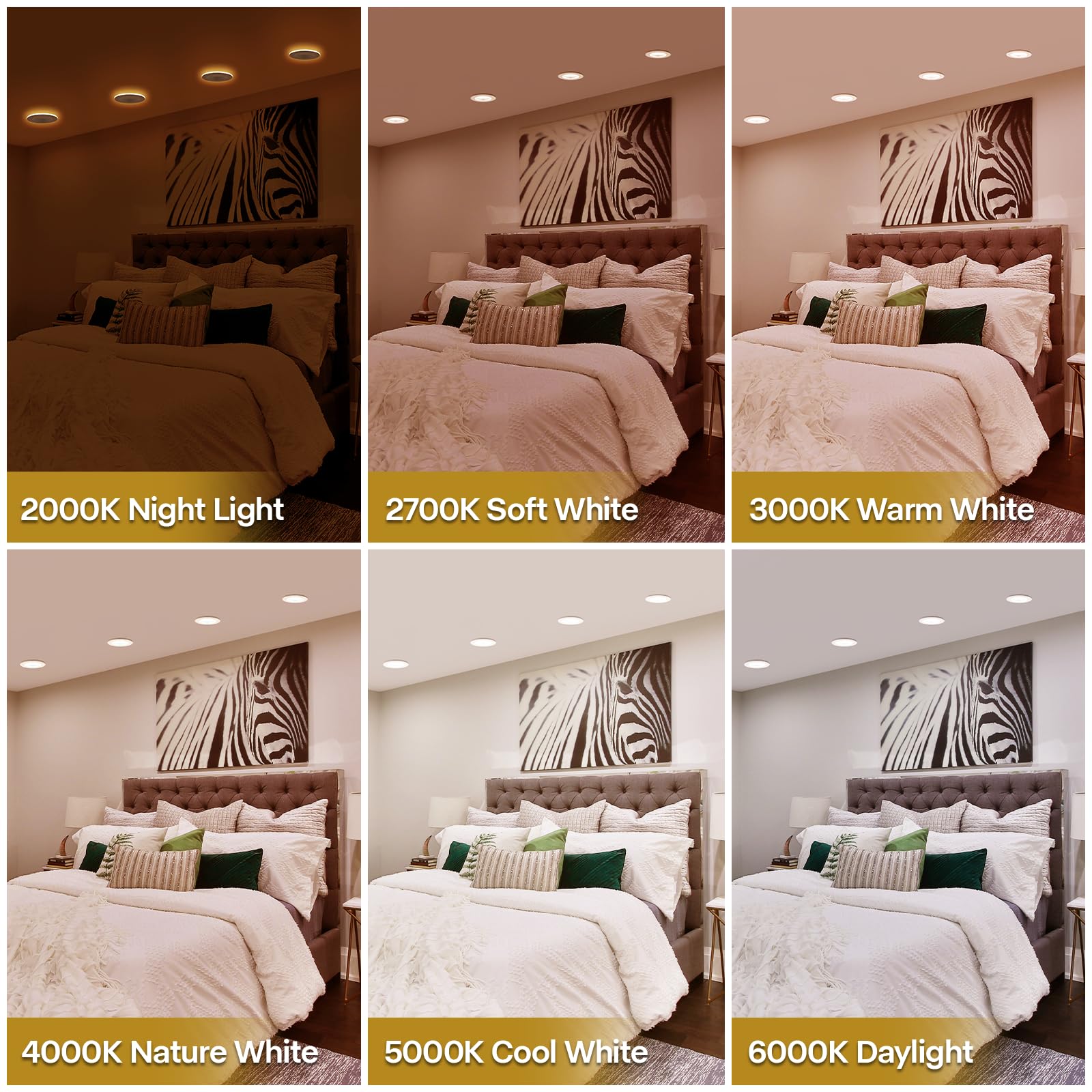 POWERASIA metal-smooth-trim 4-inch can light for a sleek ceiling look