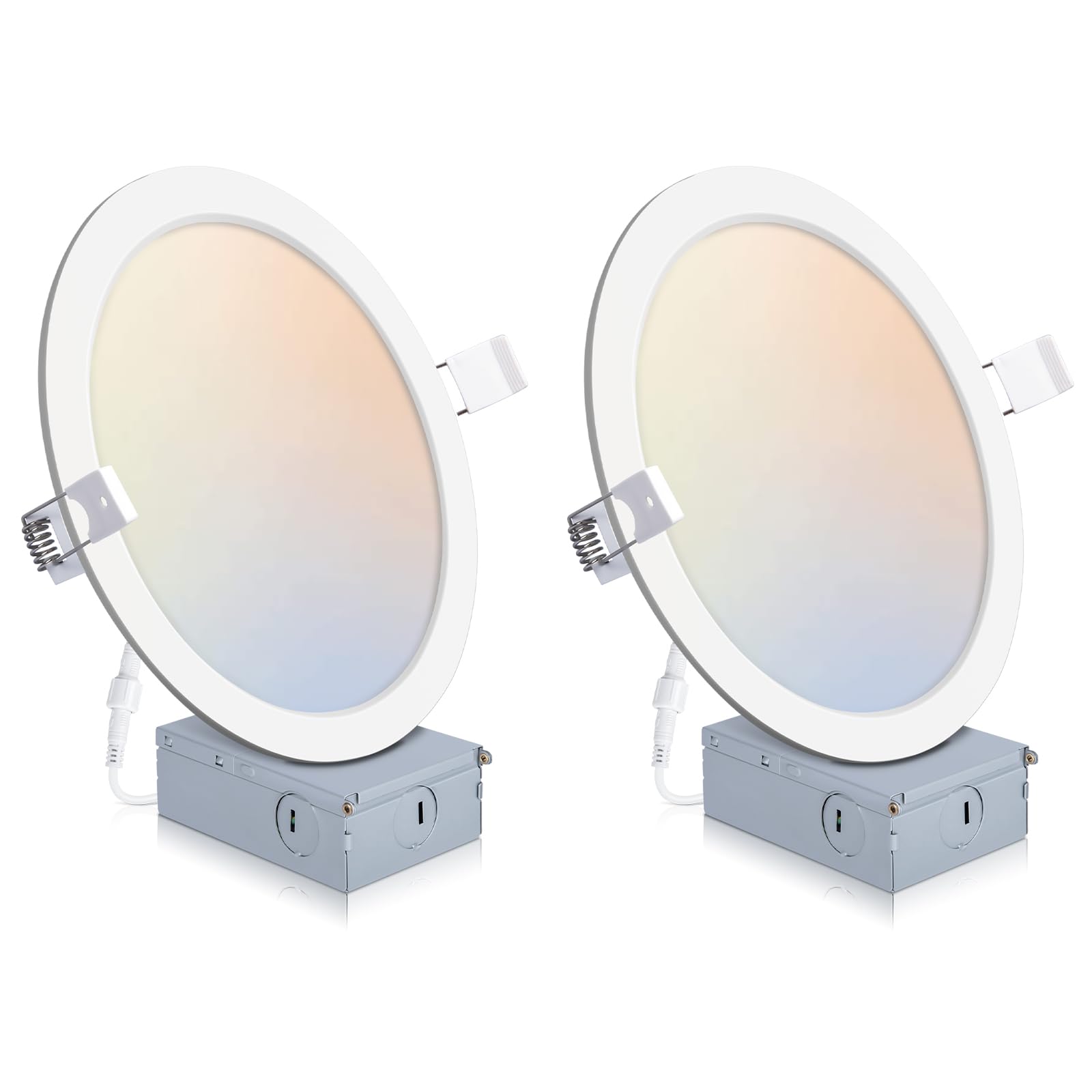 POWERASIA 8-inch recessed light ceiling installation for a clean, modern look.