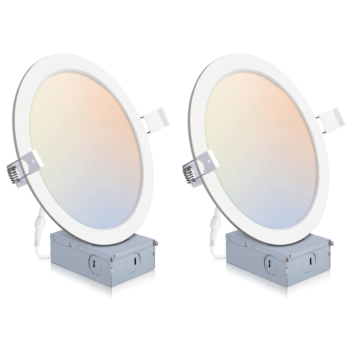 POWERASIA 8-inch recessed light ceiling installation for a clean, modern look.