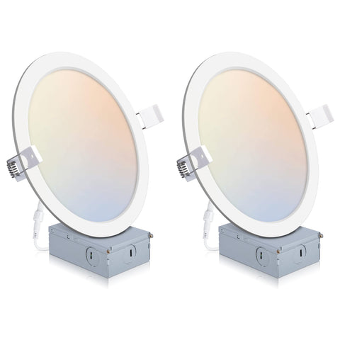 POWERASIA 8-inch recessed light ceiling installation for a clean, modern look.