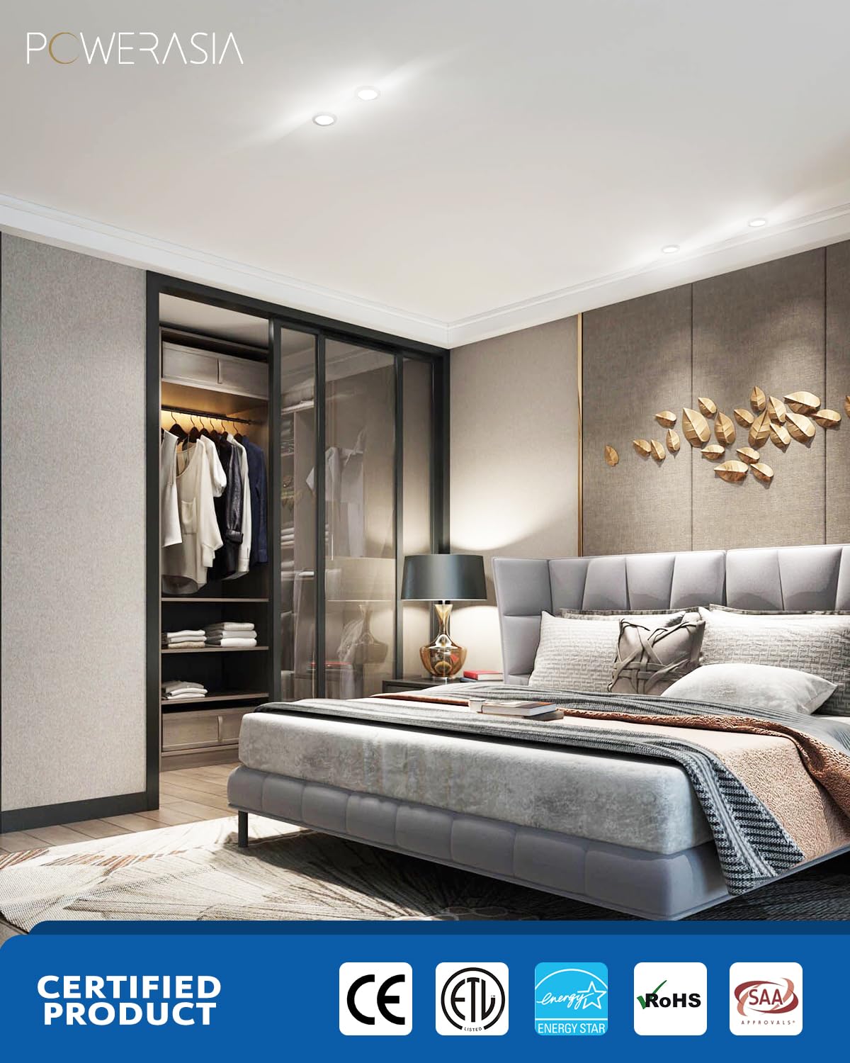 POWERASIA ETL and Energy Star certified lights offer safety and reliability.