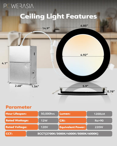 POWERASIA five CCT dimmable LED offers warm to daylight ambiance