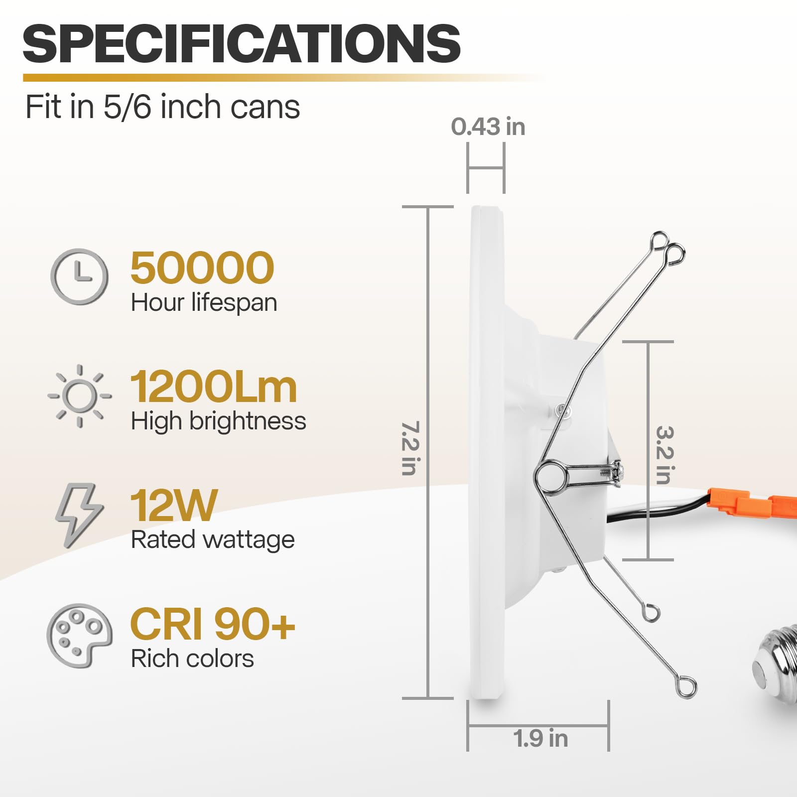 Color temperature switch shows 2700K-6000K options for mood lighting.