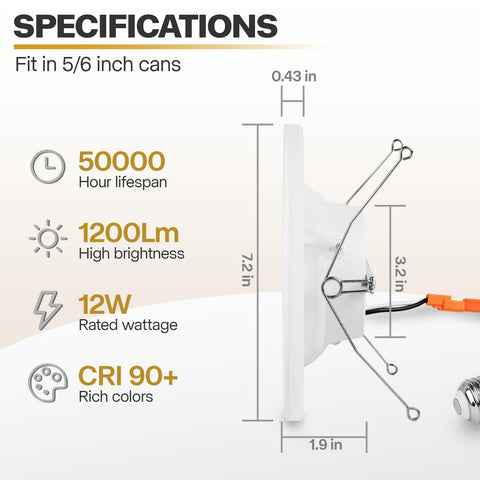Color temperature switch shows 2700K-6000K options for mood lighting.