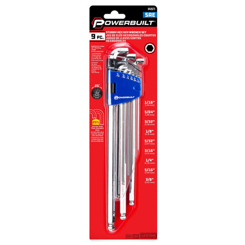 Powerbuilt chamfered hex faces ensure precise fit and reduced cam-out.