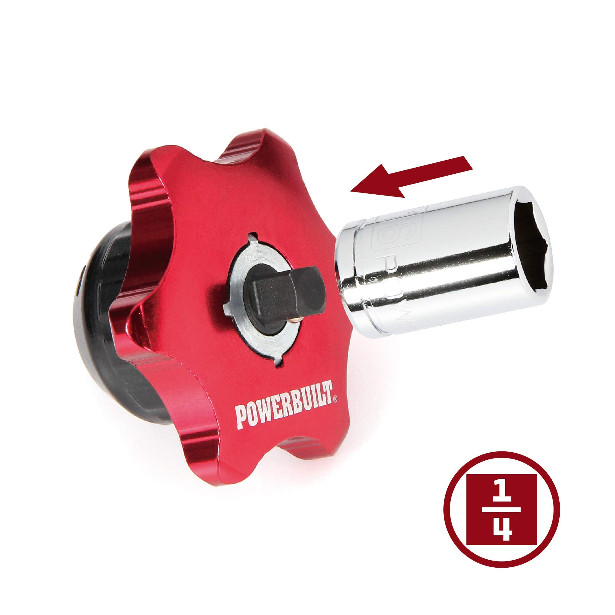 Powerbuilt compact design with a 2-inch diameter for cramped areas.