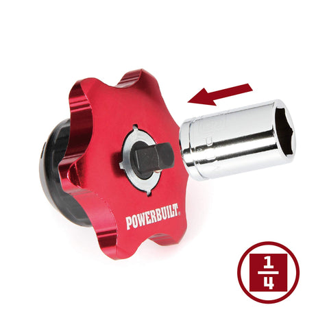 Powerbuilt compact design with a 2-inch diameter for cramped areas.