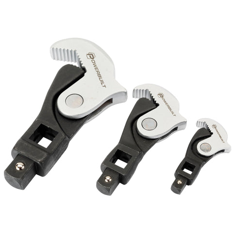 Powerbuilt compatibility with ratchets, breakers, and extensions boosts efficiency.