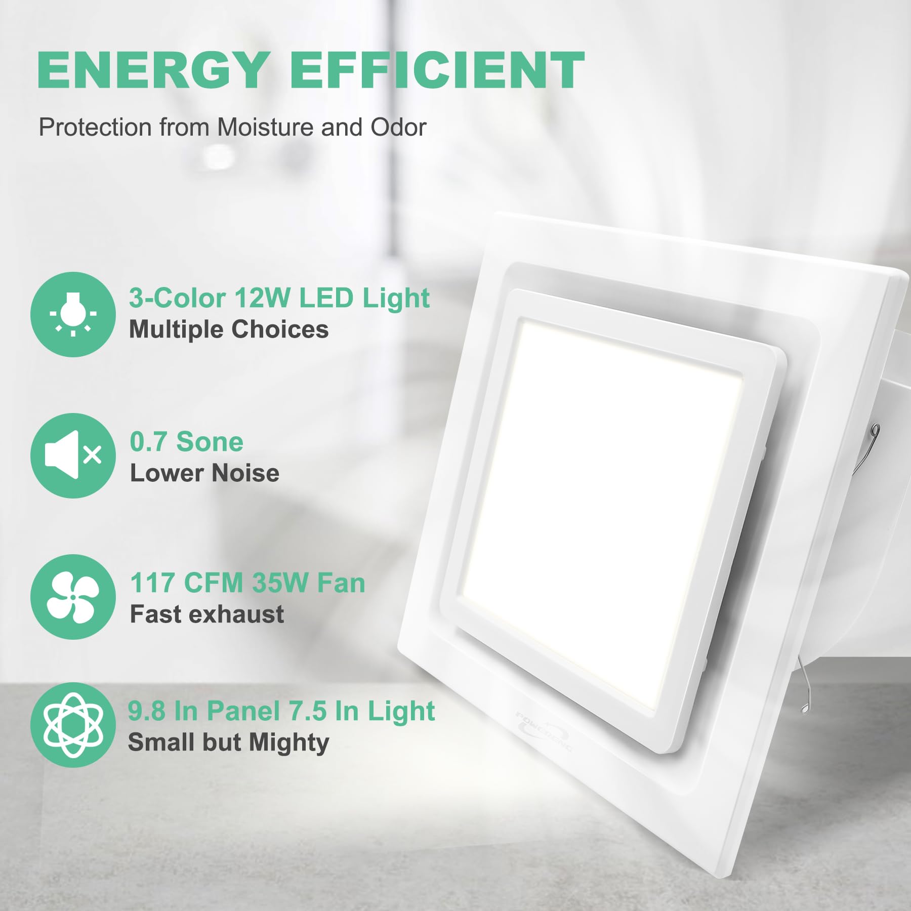 POWERENG 4-inch duct design enables flexible, easy installation