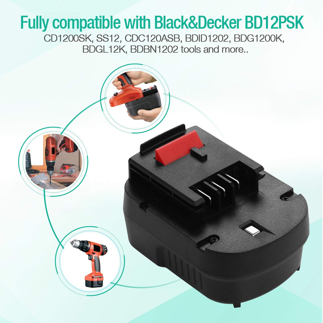 Powerextra battery package includes gloves for safe handling during use