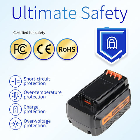 Powerost LBX2040 packaging highlighting 12-month warranty and 30-day returns policy.