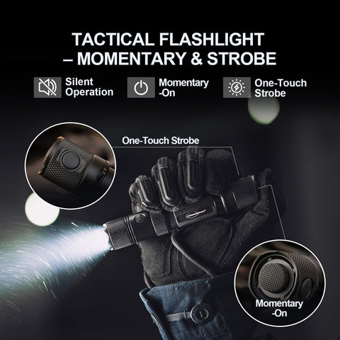 PowerTac E9R G4 flashlight IPX8 waterproof rating for rugged conditions