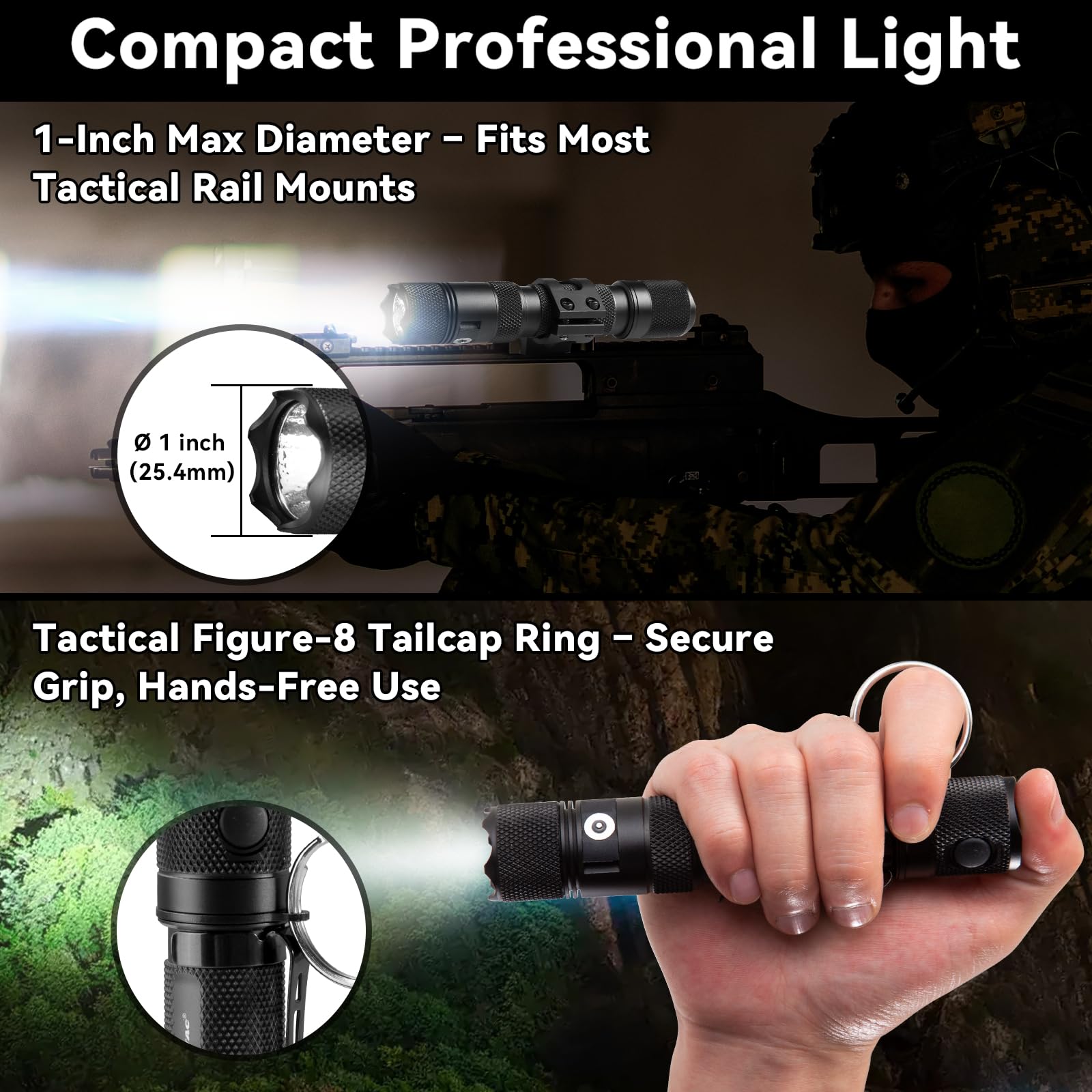 PowerTac E9R G4 flashlight rugged durability and rugged build