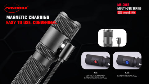 PowerTac M5-G3 330-meter throw illuminates distant trail features