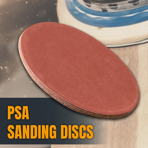 POWERTEC 12in sanding disc used in woodworking for smooth, even finish.