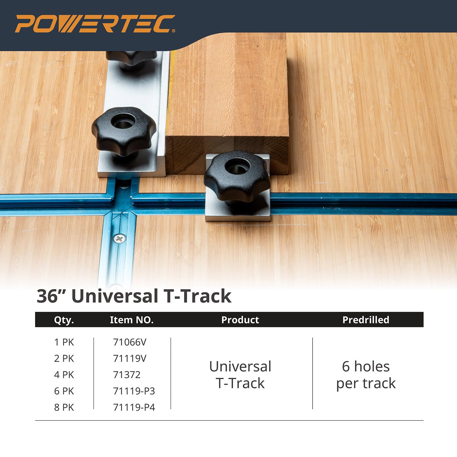 POWERTEC 71119 supports jig and fixture setups for precision