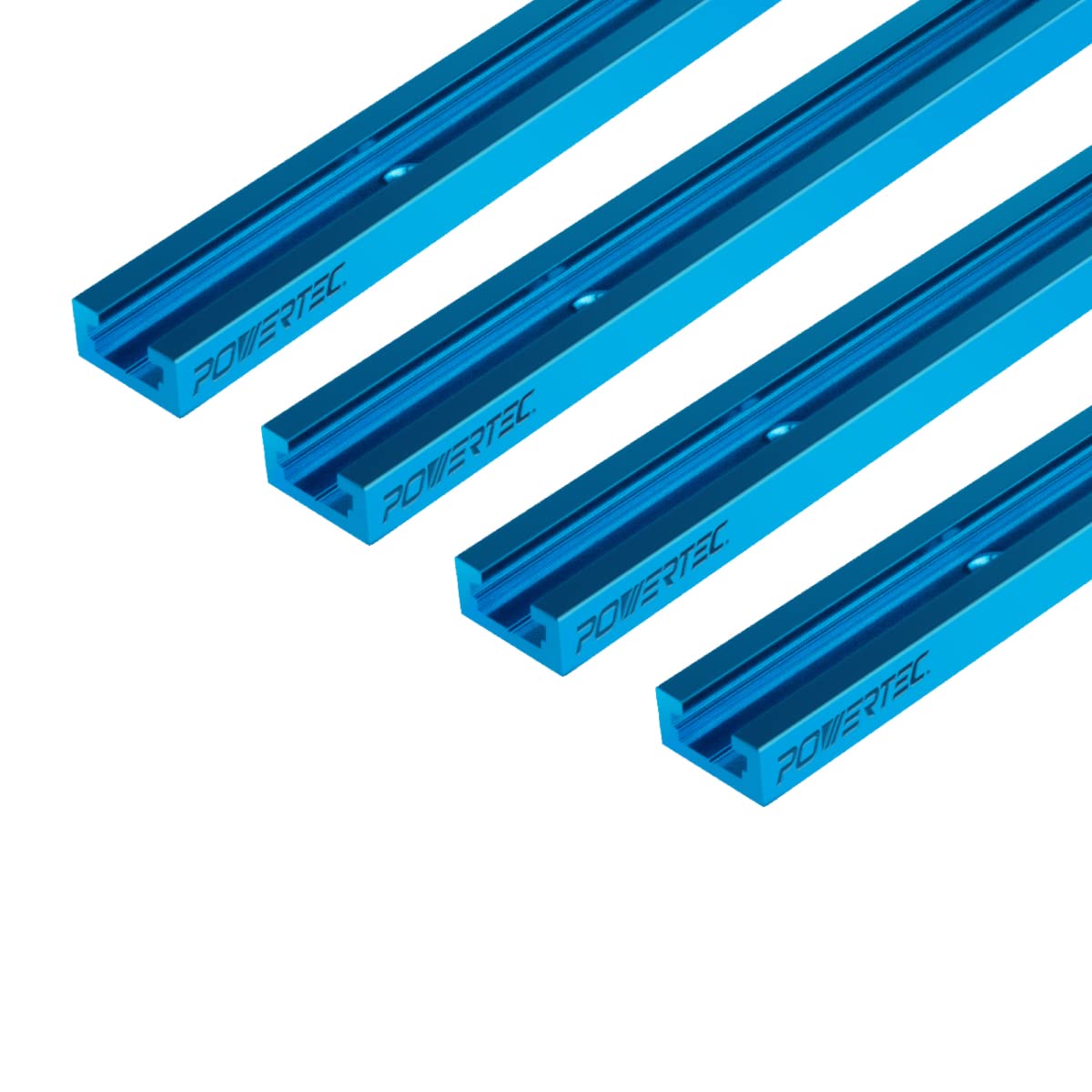 POWERTEC 71372 36-inch double-cut T-track for secure jig mounting