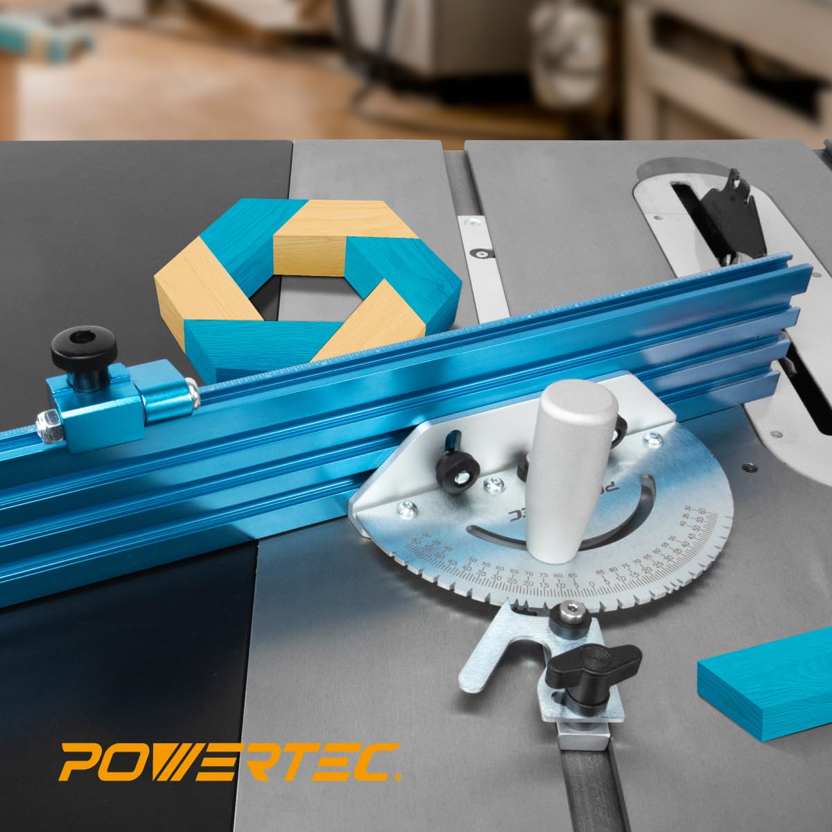 POWERTEC 71391 anodized aluminum construction for durability.