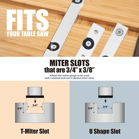 POWERTEC 71391 multi-track fence with laser scale for exact measurements.