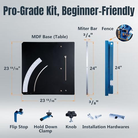 PowerTEC 71403 fence face offers accurate alignment for repeatable cuts