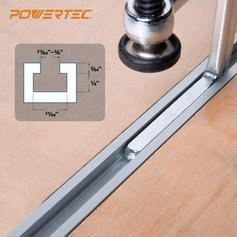 Steel pressure pads on POWERTEC 71410 protect surfaces during clamping