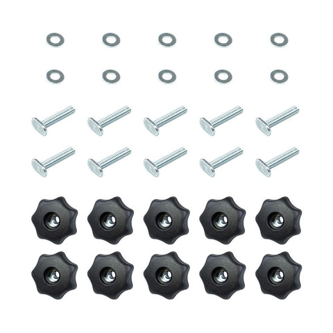 POWERTEC 71481 seven-star knob for universal t-track securement