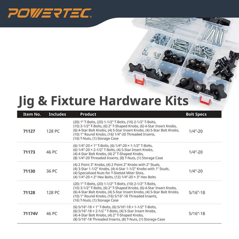 POWERTEC 71481 track compatibility with universal tracks for easy mounting
